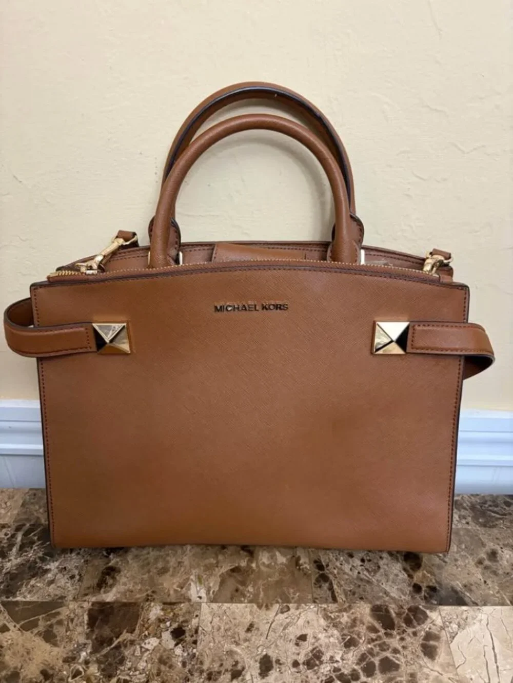 Michael Kors Medium Satchel Leather Handbag